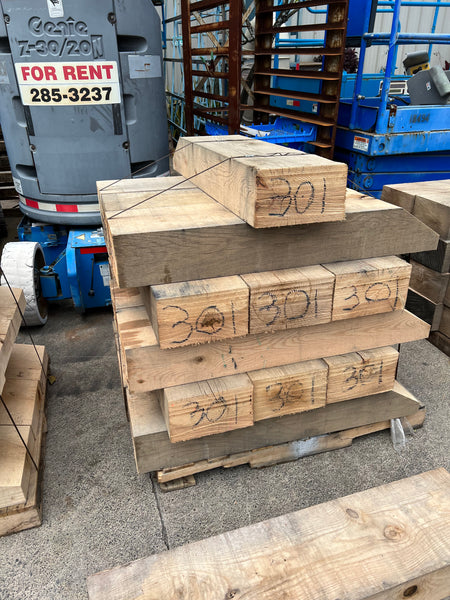 CNC Woodarts cuts over 40 Solid Oak Blocks for Dry docking Large Ship