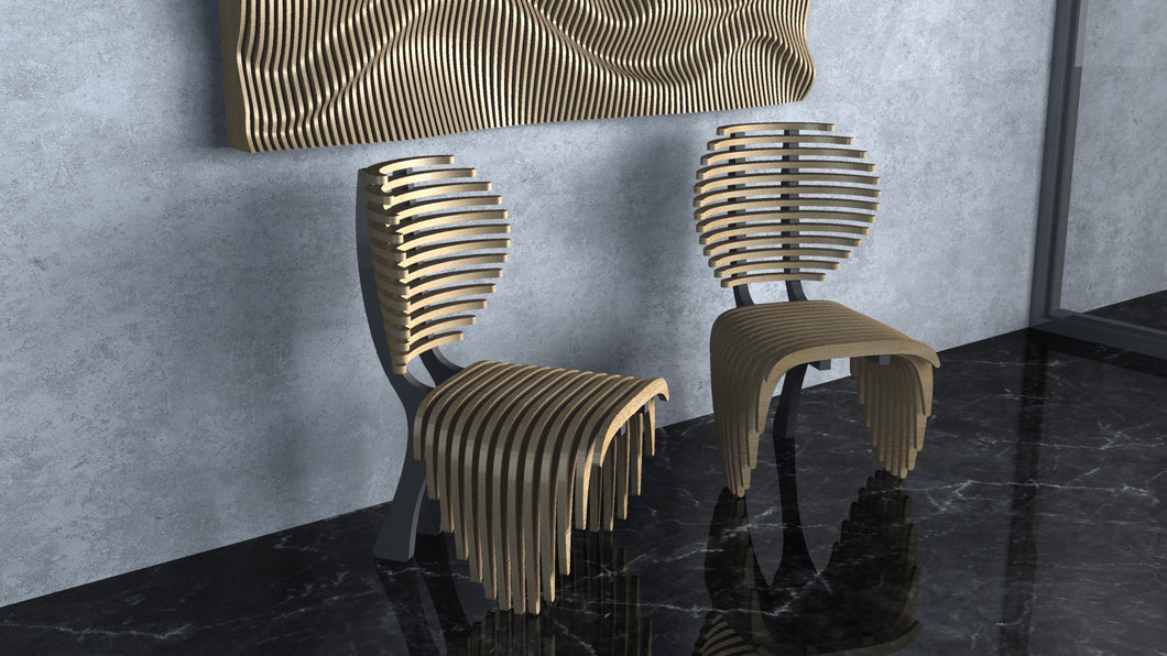 Design F20 - Parametric Chair Set (Pair)