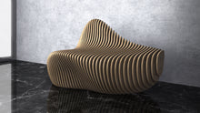 Load image into Gallery viewer, CNC WOODARTS Hawaii - Parametric Wave bench artistic modern bench style
