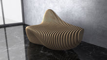 Load image into Gallery viewer, CNC WOODARTS Hawaii - Parametric Wave bench artistic modern bench style
