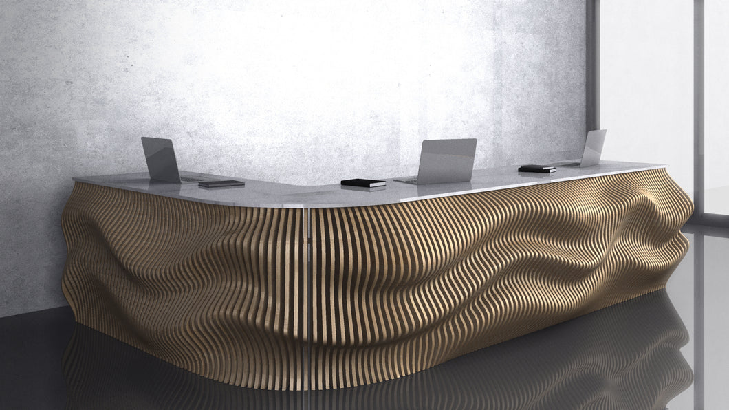 Design F12 - Parametric Wave Reception Desk