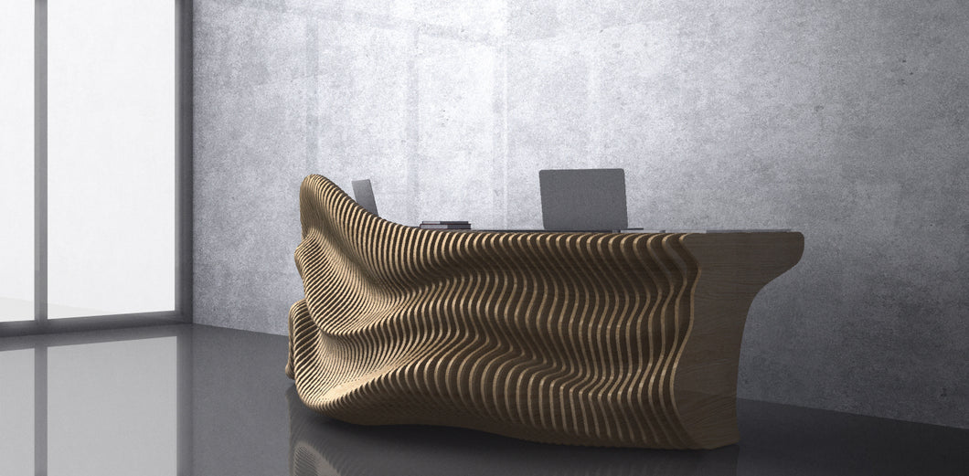 Design F10 - Parametric Wave Reception Desk