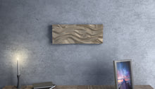 Load image into Gallery viewer, Parametric Wood art Panel - wave form design - made by cnc woodarts hawaii
