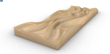 Load image into Gallery viewer, Parametric Wood art Panel - wave form design - made by cnc woodarts hawaii
