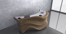 Load image into Gallery viewer, Design F10 - Parametric Wave Reception Desk
