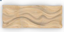 Load image into Gallery viewer, Parametric Wood art Panel - wave form design - made by cnc woodarts hawaii
