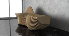 Load image into Gallery viewer, Parametric Wood Bench made by CNC Woodarts. Customizable wood type, size and finish
