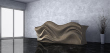 Load image into Gallery viewer, CNC WOODARTS HAWAII - Parametric Geometry Wavy Wood DESK
