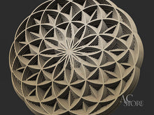 Load image into Gallery viewer, CNC Woodarts Sacred Geometry Wall Art - Laser cut wall art
