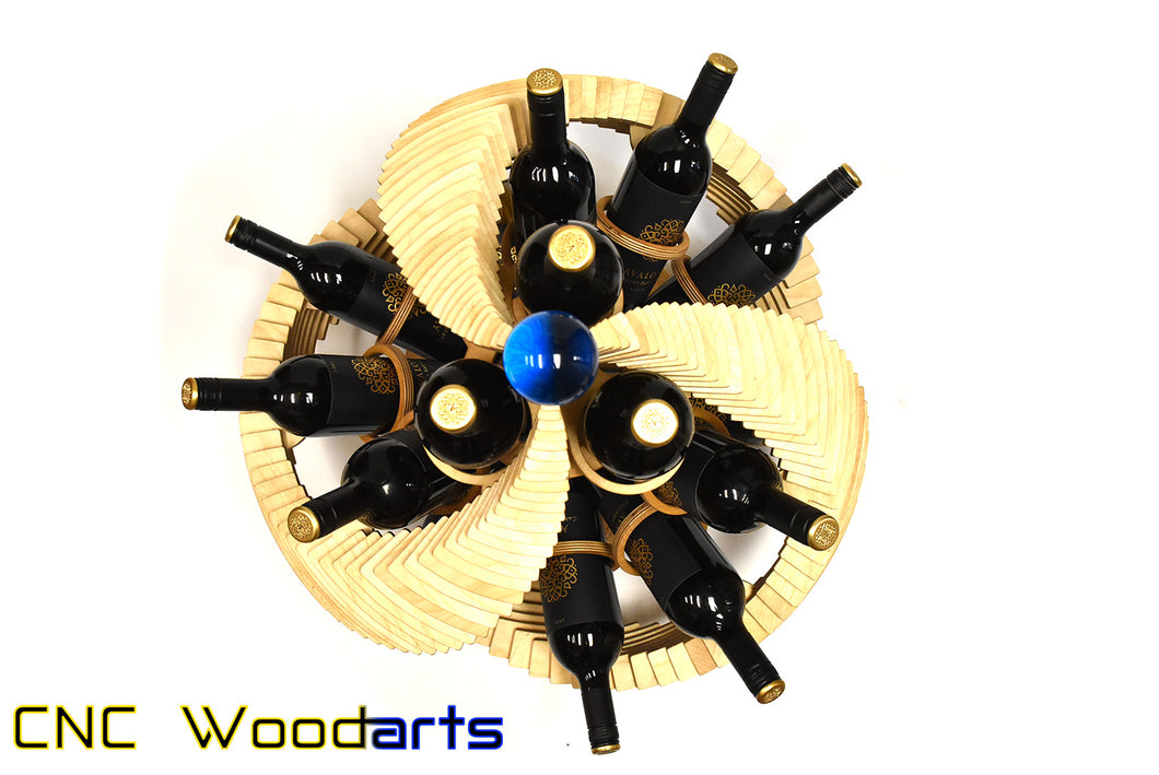 Wine's Ark - 15 Bottle Tripple Helix Wine Rack