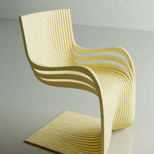 Load image into Gallery viewer, WaveCrest Modern Wood Chair - Lounge, Home, Desk, or Patio Chair designed by Parametree
